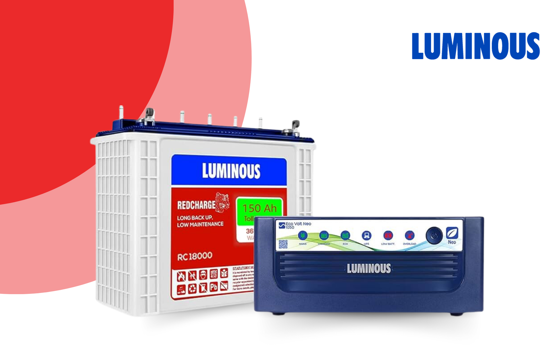 InverterGuru - Luminous 1125+150AH Inverter Battery Combo